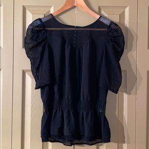 Women’s Divided Lace Peplum Top